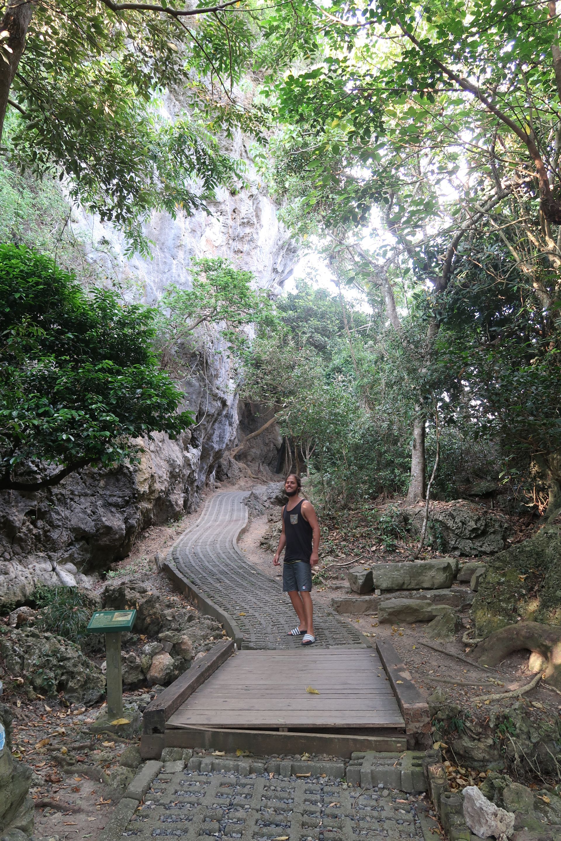 Schön, angelegter Weg durch den Sheding Nature Park