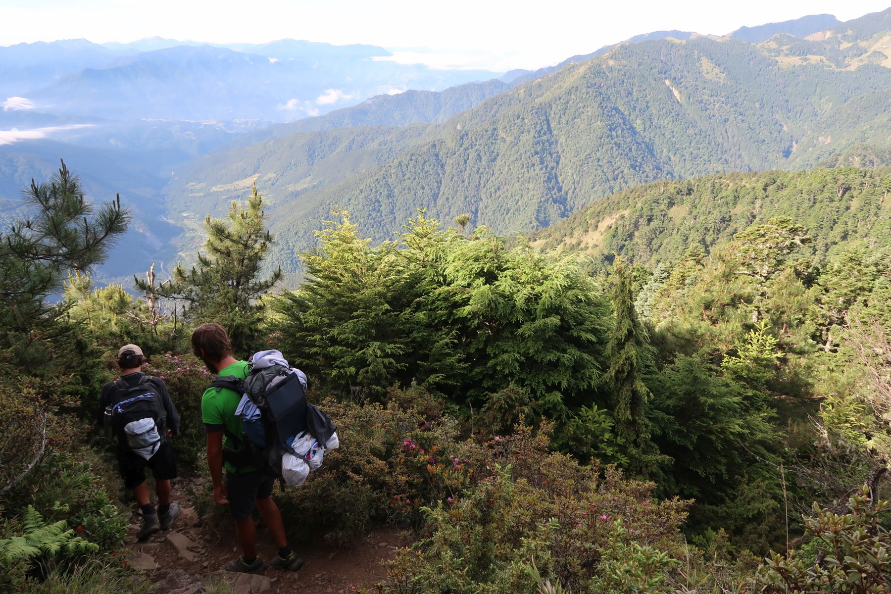 Aussicht beim Abstieg