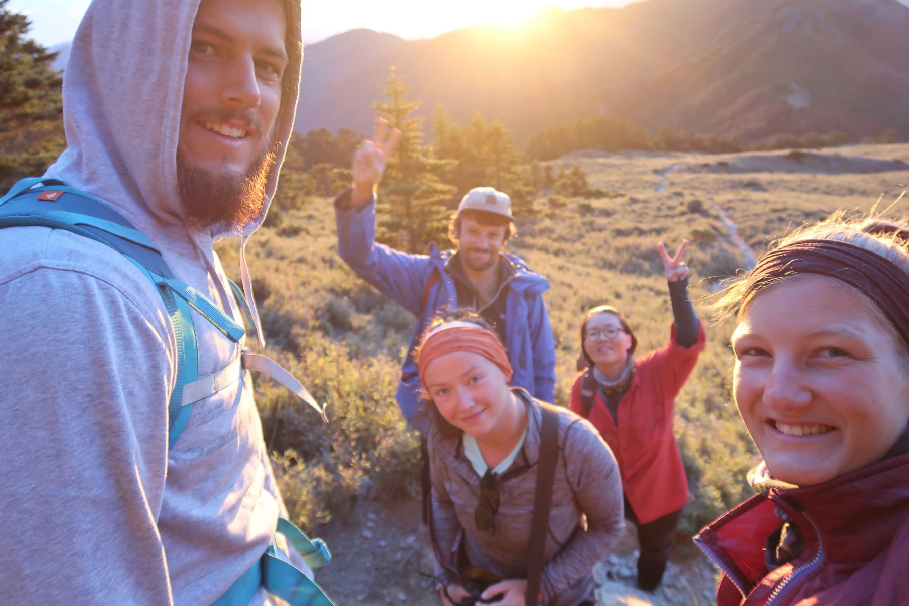 Sonnenaufgang-Selfie