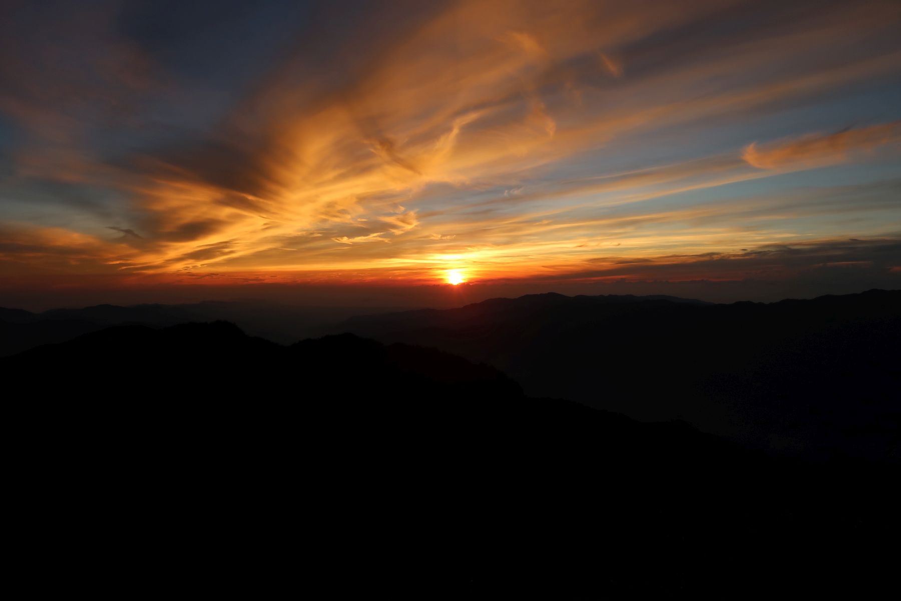 Sonnenaufgang auf Mt. Tao