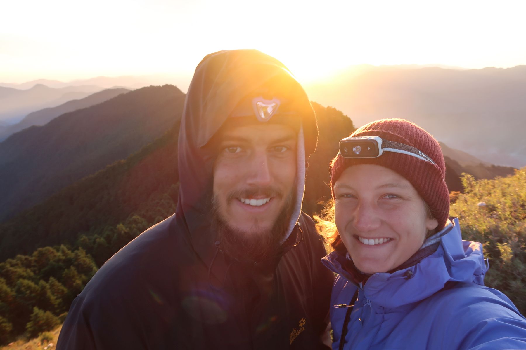 Sonnenaufgang-Selfie